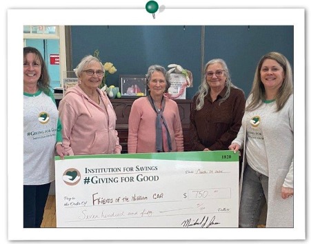 IFS employees present check to Council on Aging, Pictured: Friends of the Council on Aging.
L-R: Mary Farley Sue Rubin Cindy Dellea